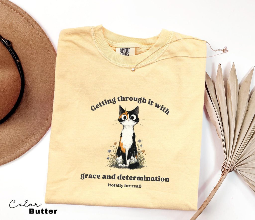 Funny Cat Sarcastic Shirt, Cute Cat Meme T-Shirt, Funny Sarcastic Kitten Tee, Comfort Colors Funny Mental Health T Shirt,