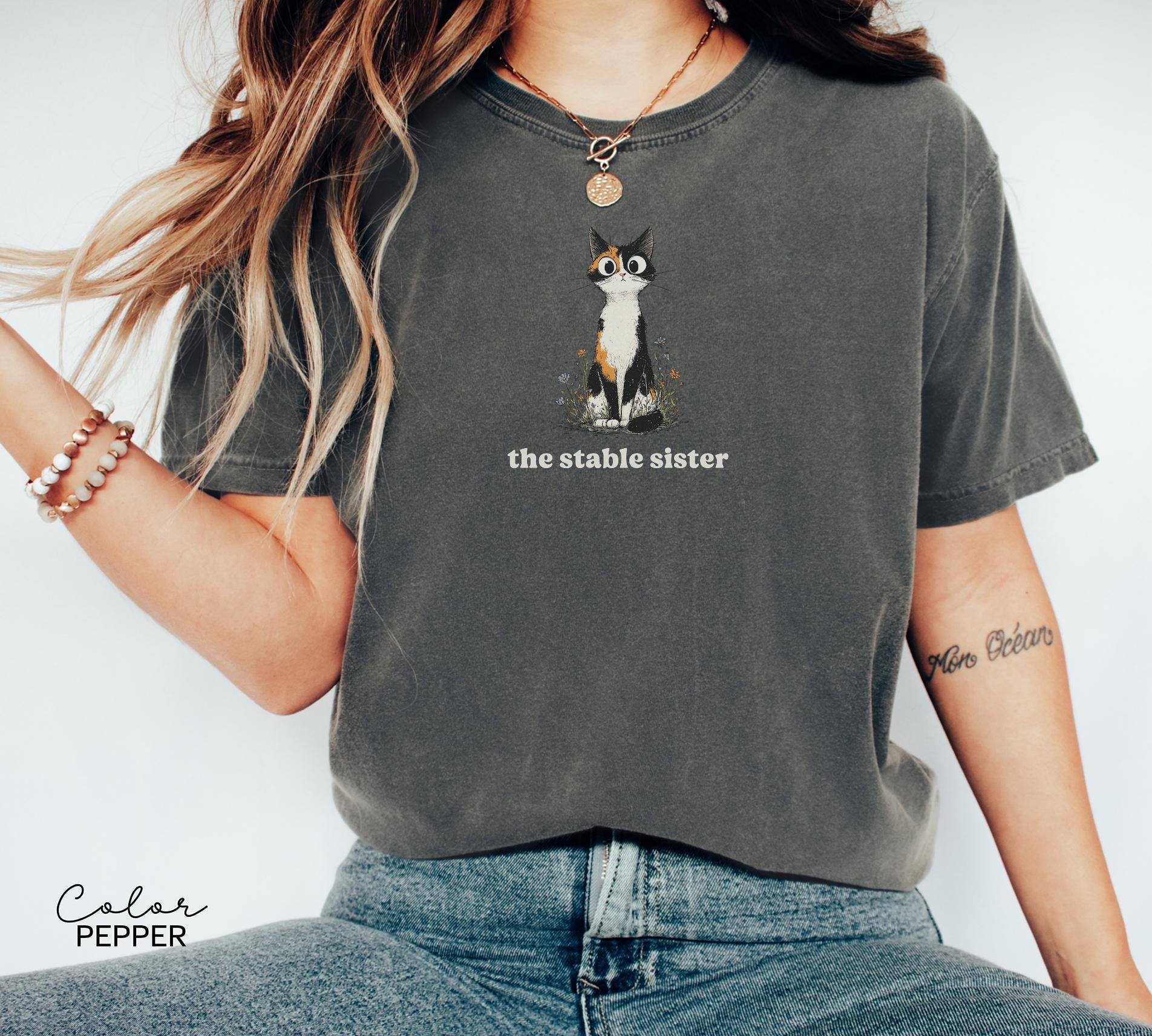 Funny Mental Health Cat Shirt, Stable Sister Shirt, Cute Cat Meme T-Shirt, Funny Sarcastic Kitten Tee, Comfort Colors