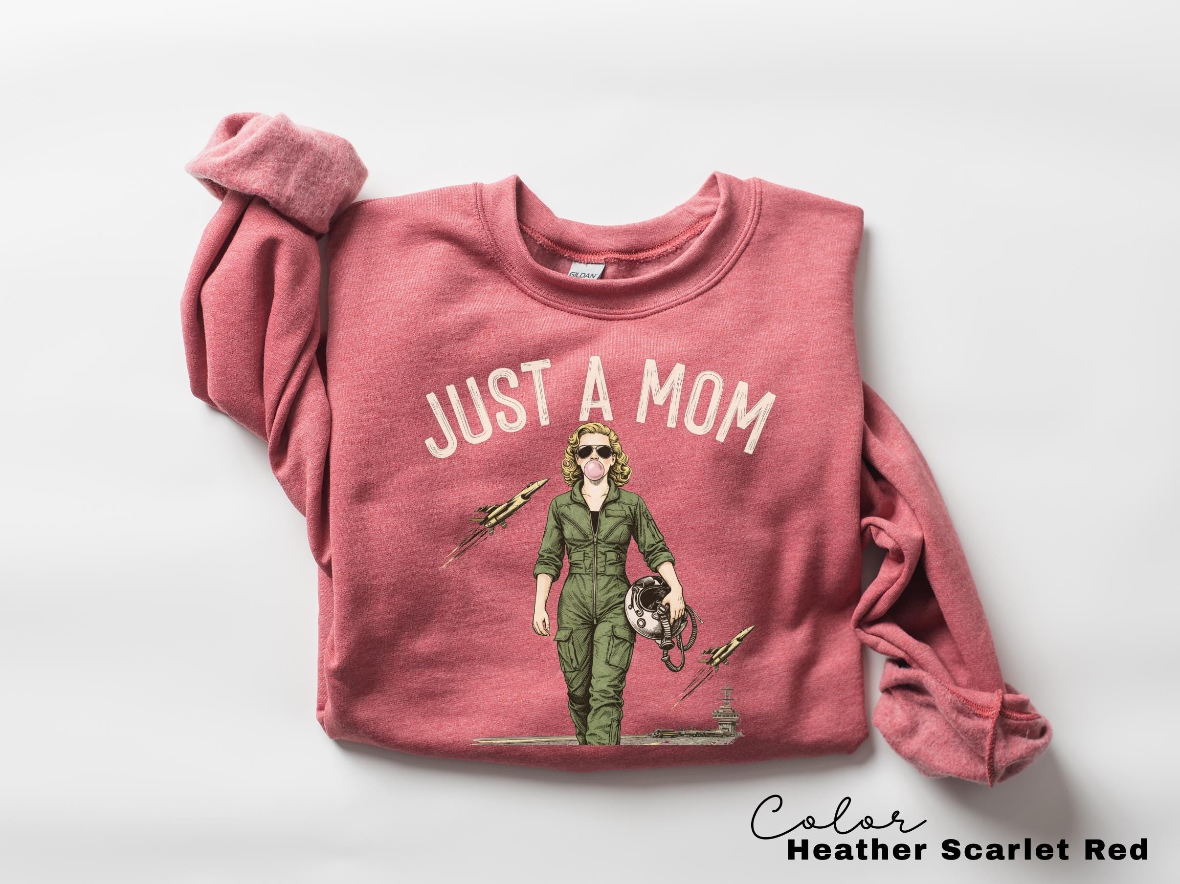 Just a Mom Winging It Funny Retro Mom T-Shirt