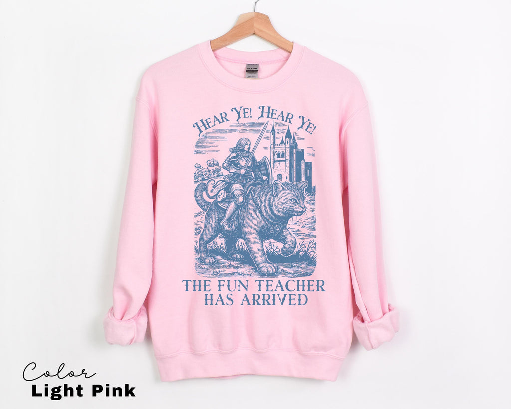 Fun Teacher Shirt, Funny Teacher T-shirt, Hear Ye, English Teacher, Knight Cat Shirt