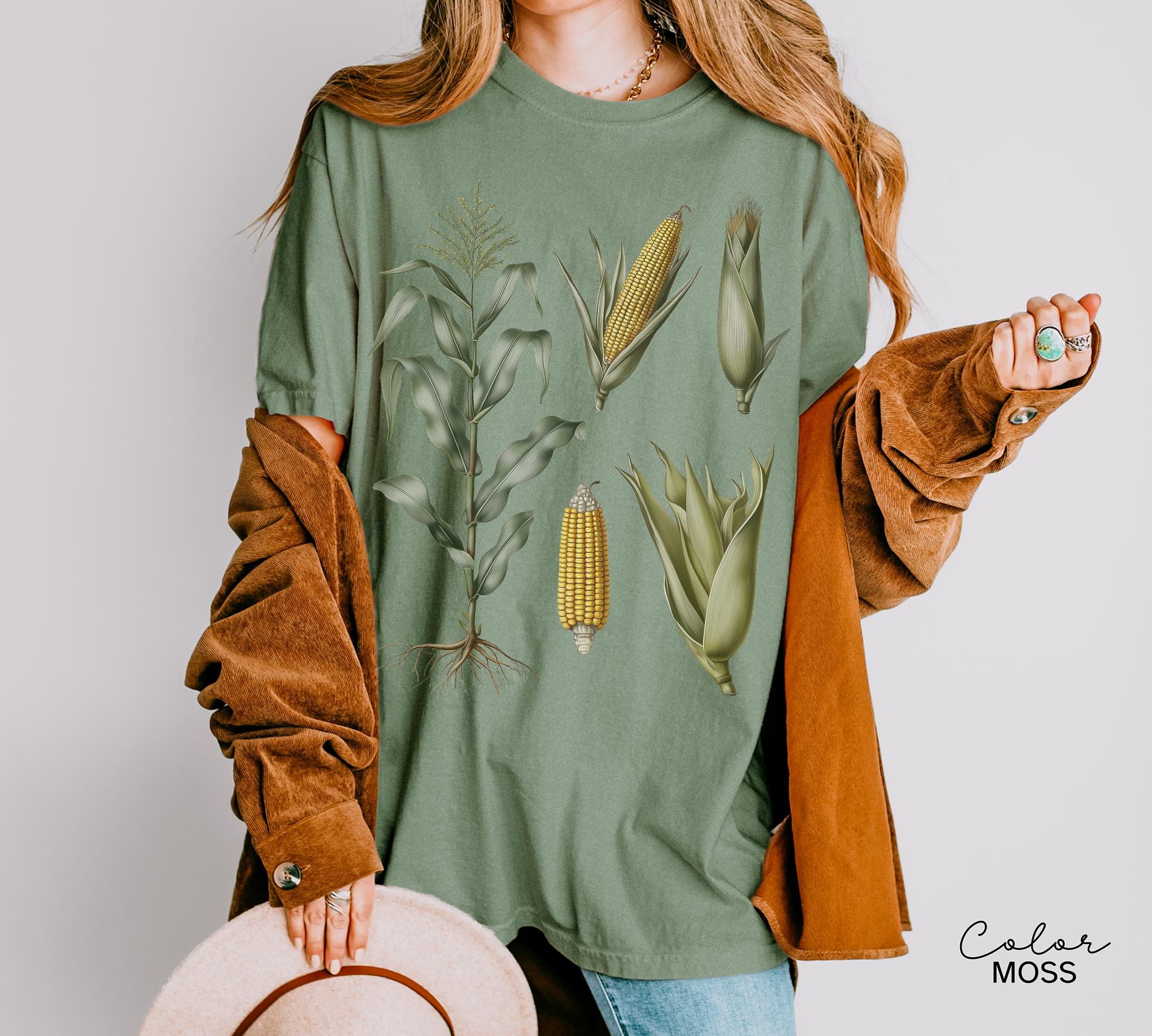 Vintage Corn Nature Shirt, Retro Farm Country T-shirt, Nature Tee, Gardener Gift, Farmer T-Shirt