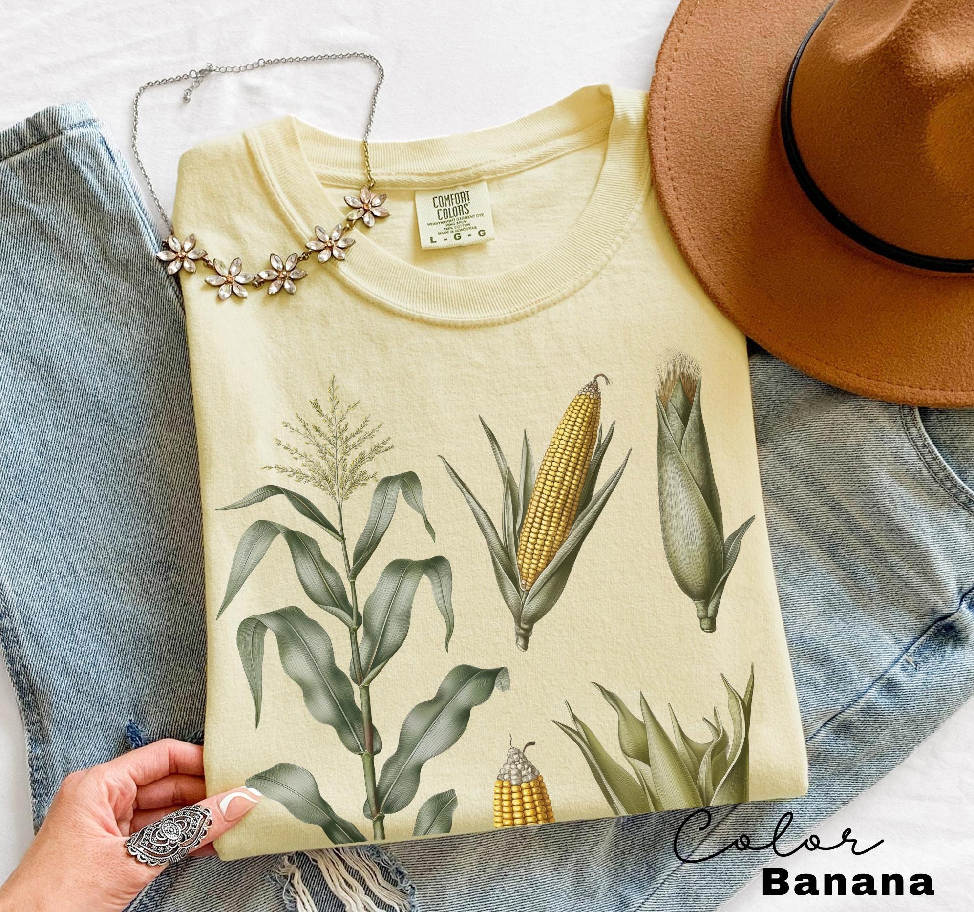 Vintage Corn Nature Shirt, Retro Farm Country T-shirt, Nature Tee, Gardener Gift, Farmer T-Shirt