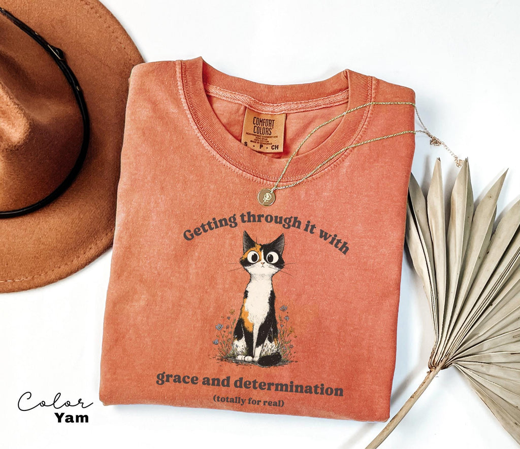 Funny Cat Sarcastic Shirt, Cute Cat Meme T-Shirt, Funny Sarcastic Kitten Tee, Comfort Colors Funny Mental Health T Shirt,
