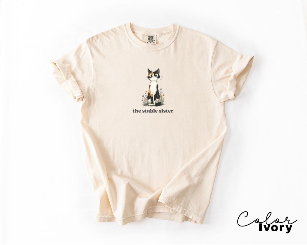 Funny Mental Health Cat Shirt, Stable Sister Shirt, Cute Cat Meme T-Shirt, Funny Sarcastic Kitten Tee, Comfort Colors