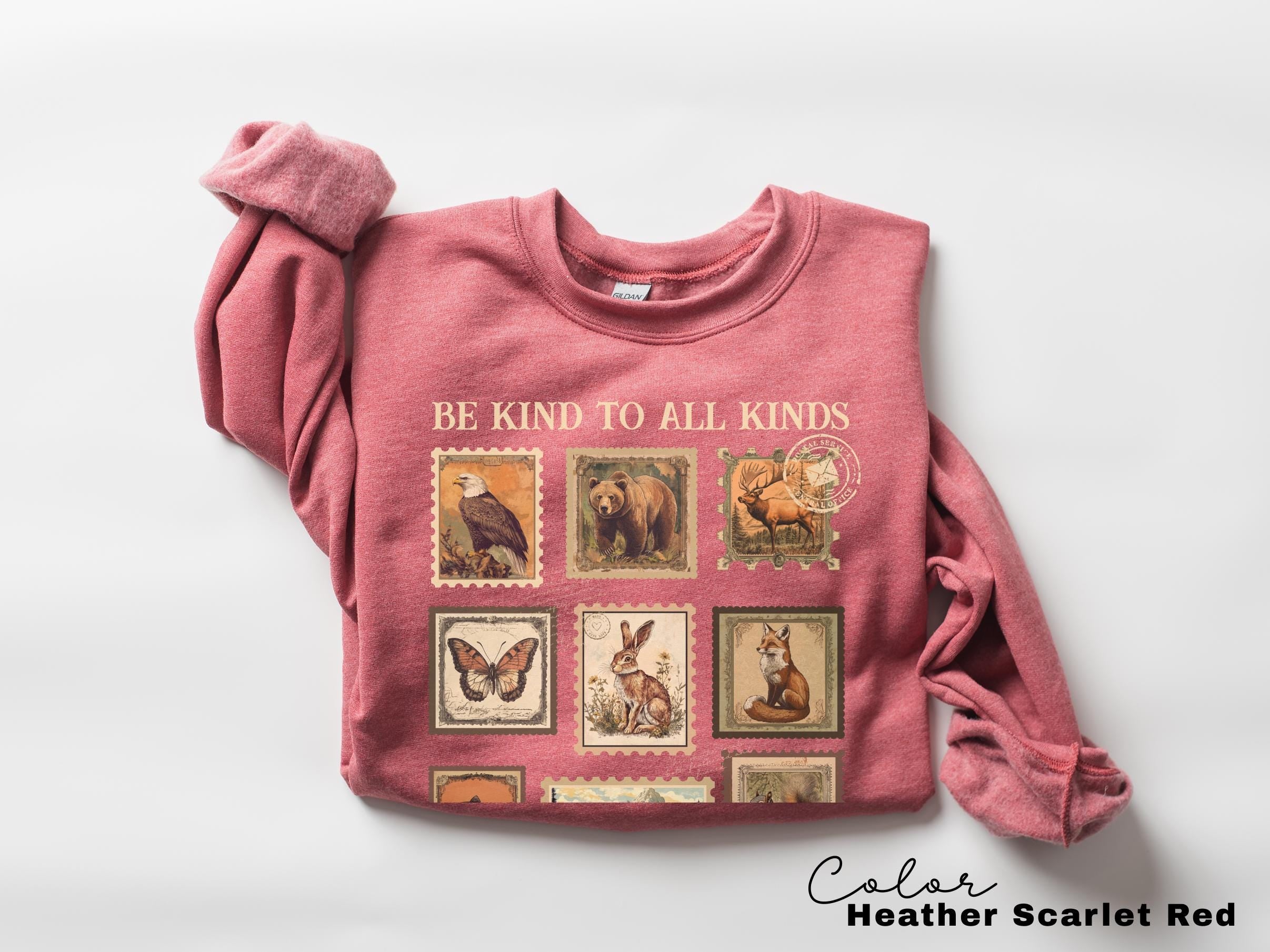 Be Kind To All Kinds Wildlife Sweatshirt, Nature Lover Tee