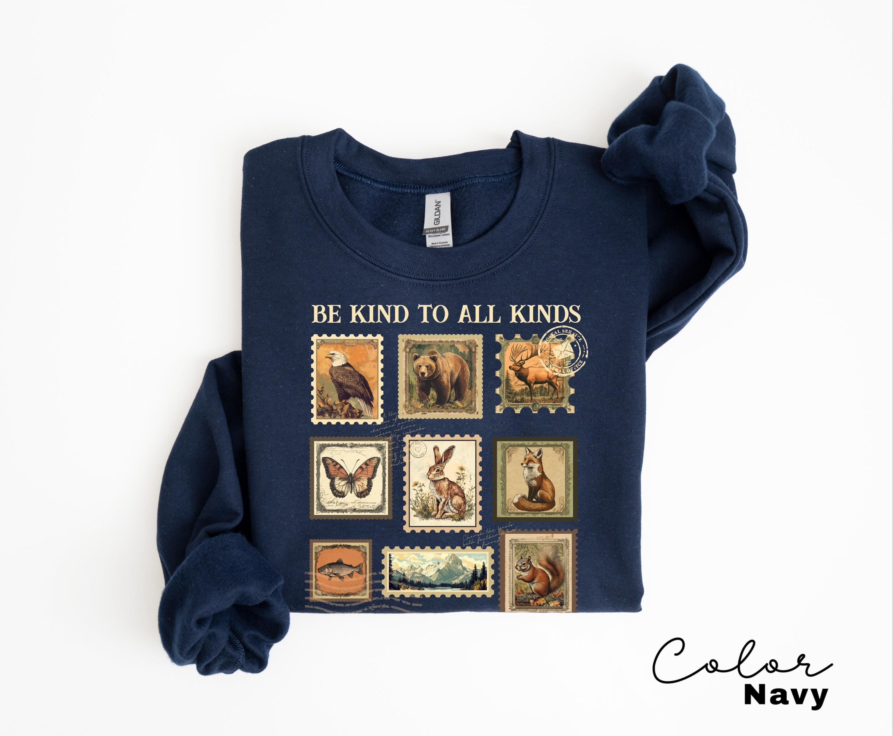 Be Kind To All Kinds Comfort Colors Wildlife T-Shirt