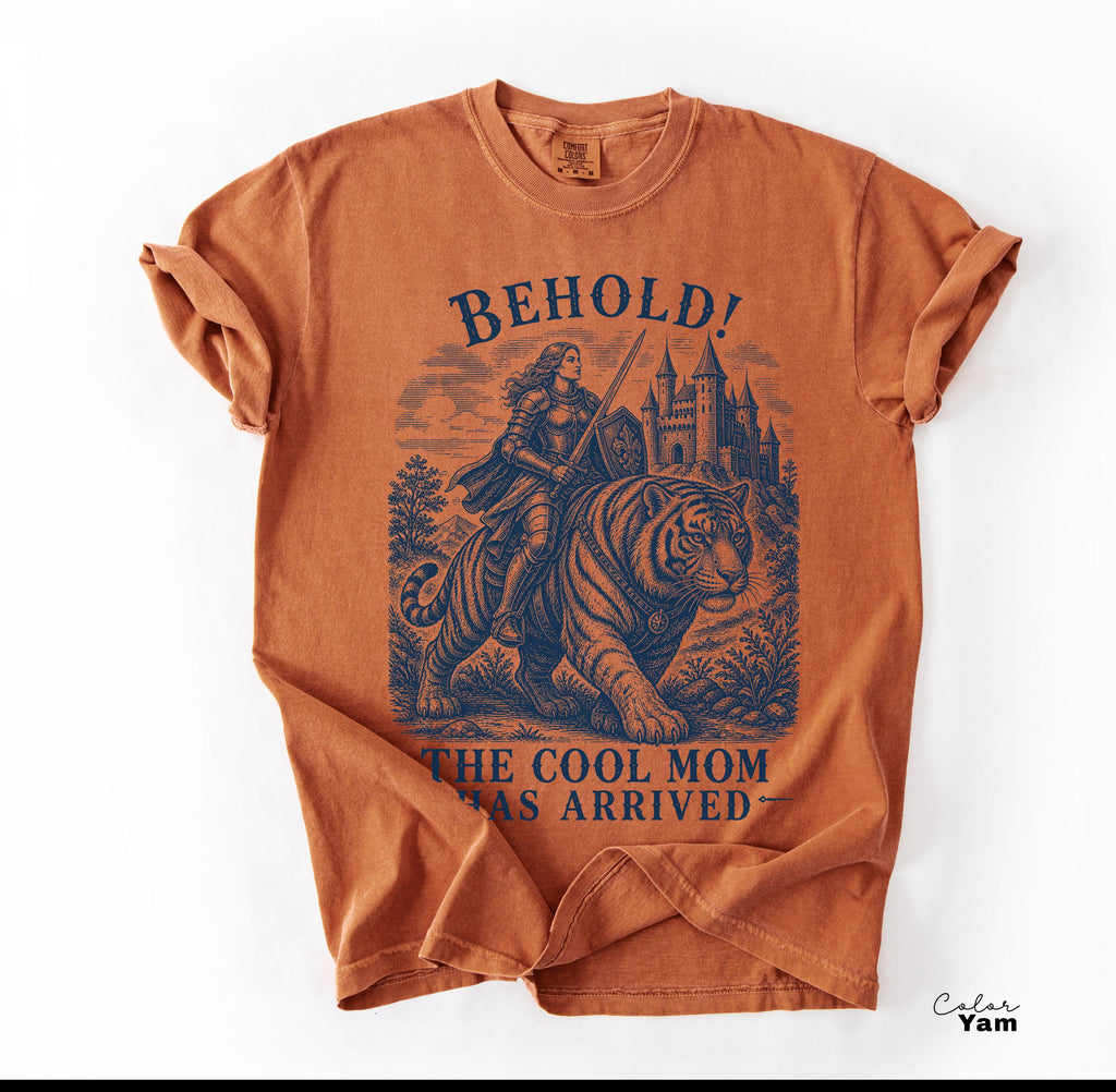 Cool Mom Shirt, Behold The Cool Mom Has Arrived Tee, Funny Mom Sweatshirt, Fantasy Tiger Mom Shirt, Comfort Colors Mom Gift