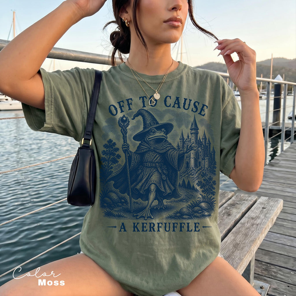 Kerfuffle Frog Shirt, Off To Cause A Kerfuffle Frog Sweatshirt