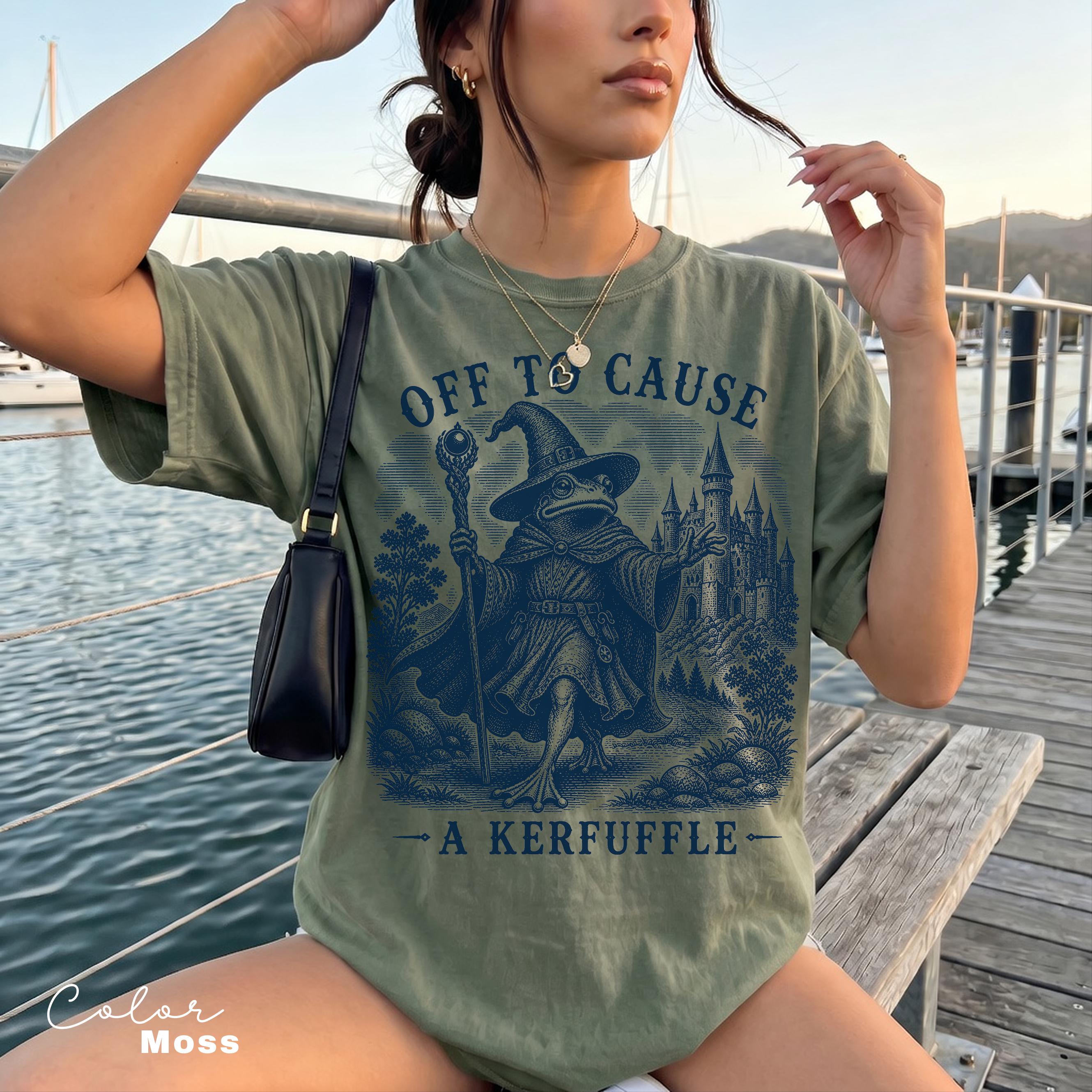 Kerfuffle Frog Shirt, Off To Cause A Kerfuffle Frog Sweatshirt