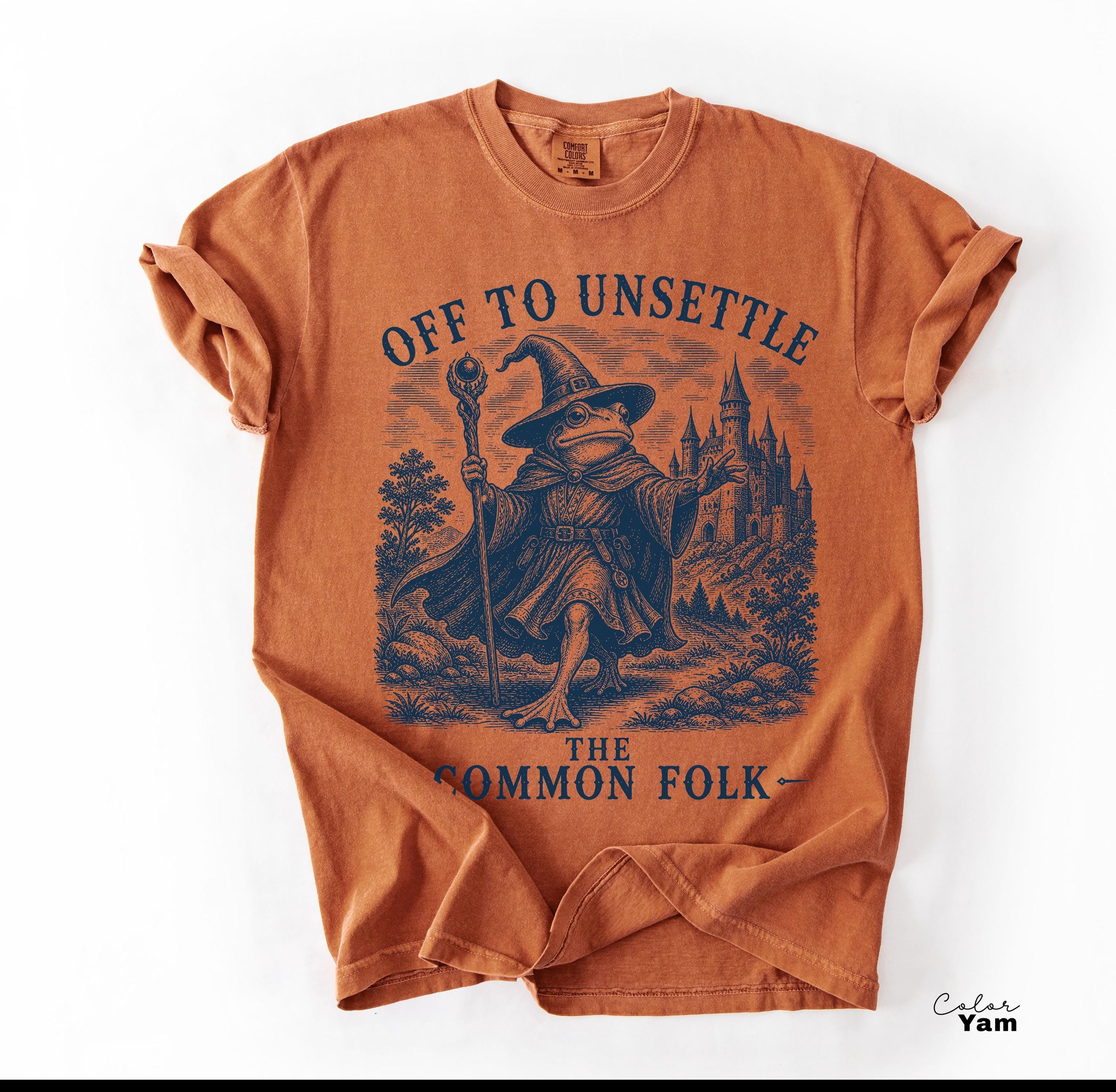 Funny Frog Sweatshirt, Unsettle The Common Folk Shirt, Goblincore Wizard Tee, Comfort Colors Chaotic Shirt, Chaotic Frog