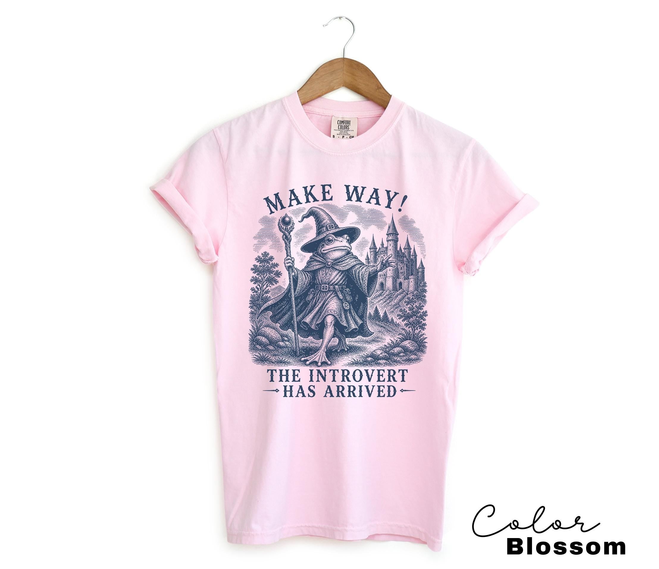 Funny Mental Health Shirt, Make Way The Introvert Has Arrived Tee, Funny Frog Sweatshirt, Goblincore Homebody, Antisocial Gift