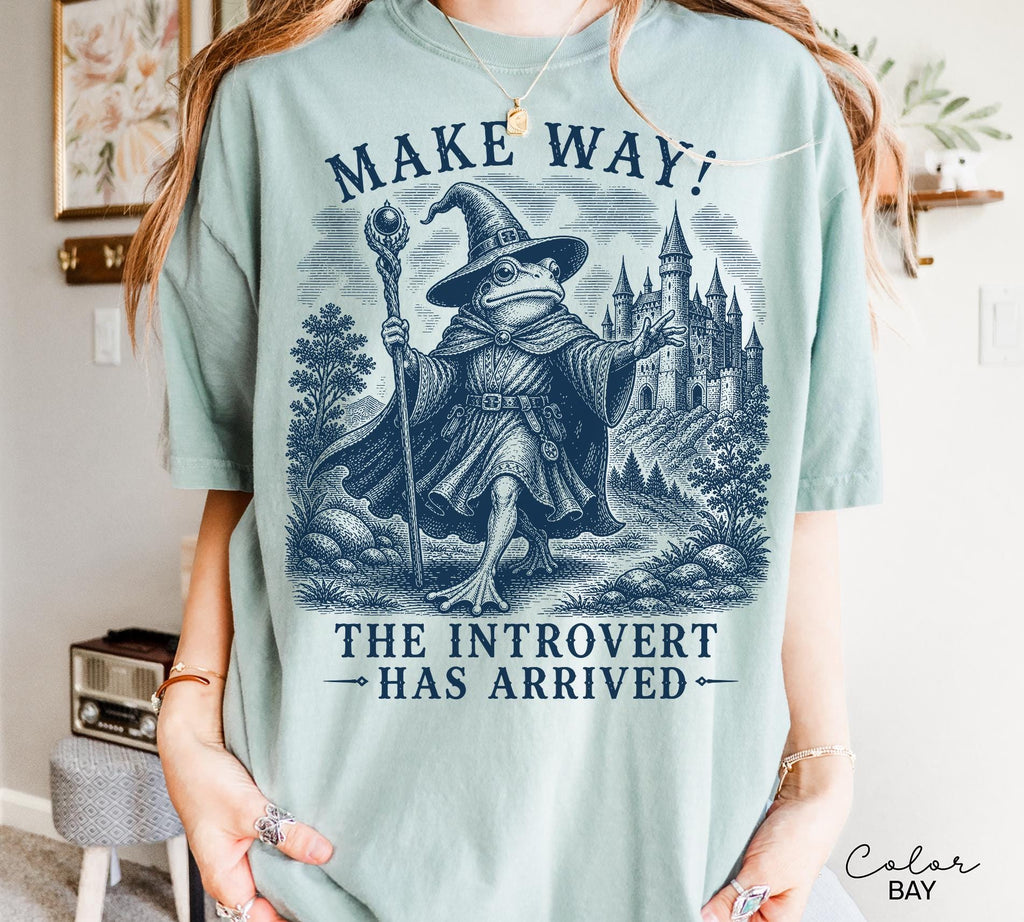 Funny Mental Health Shirt, Make Way The Introvert Has Arrived Tee