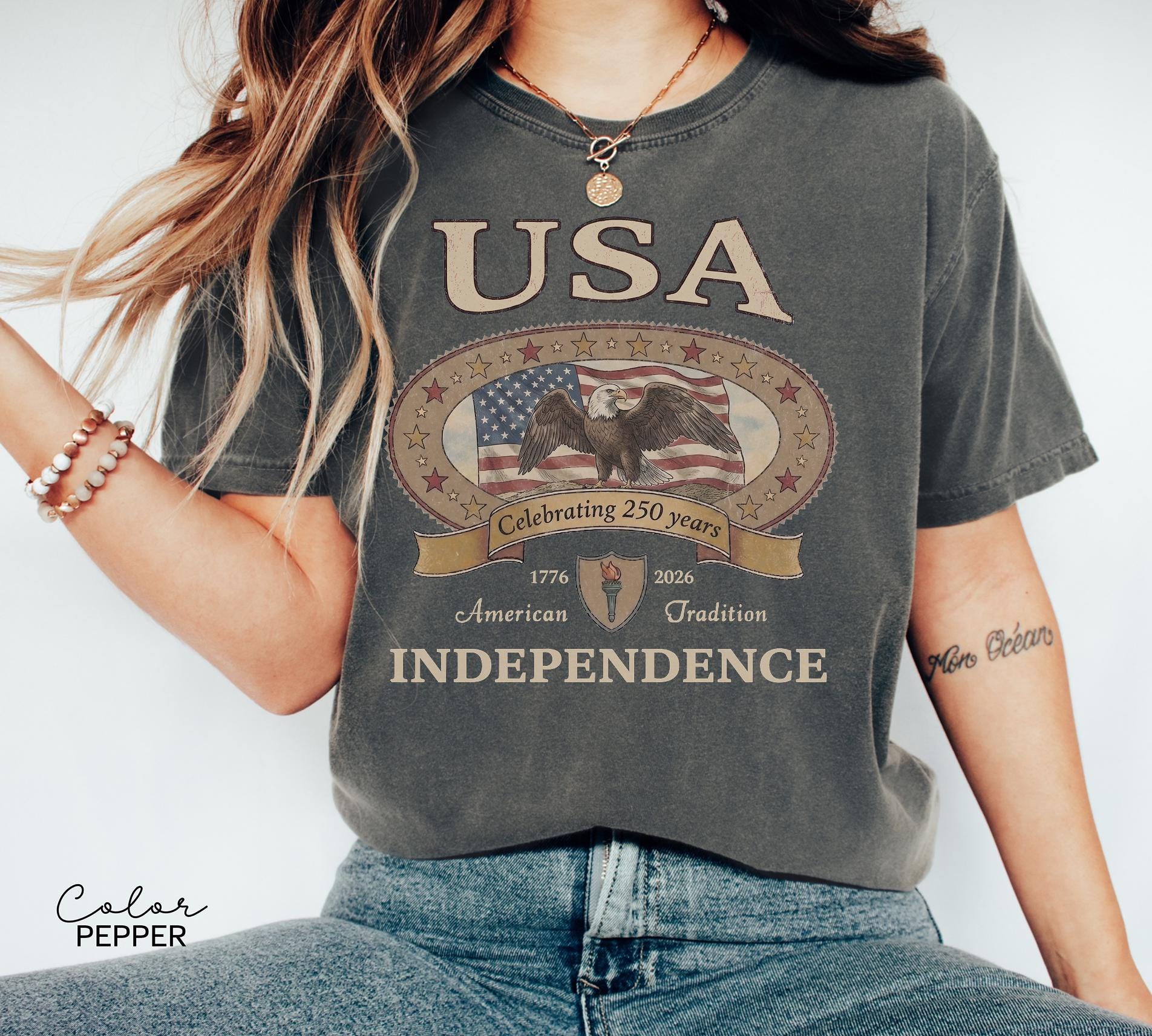 Retro America 4th Of July Shirt Preppy Fourth of July Tshirt Trendy Oversized USA Tee Aesthetic Patriotic Shirt Comfort Colors