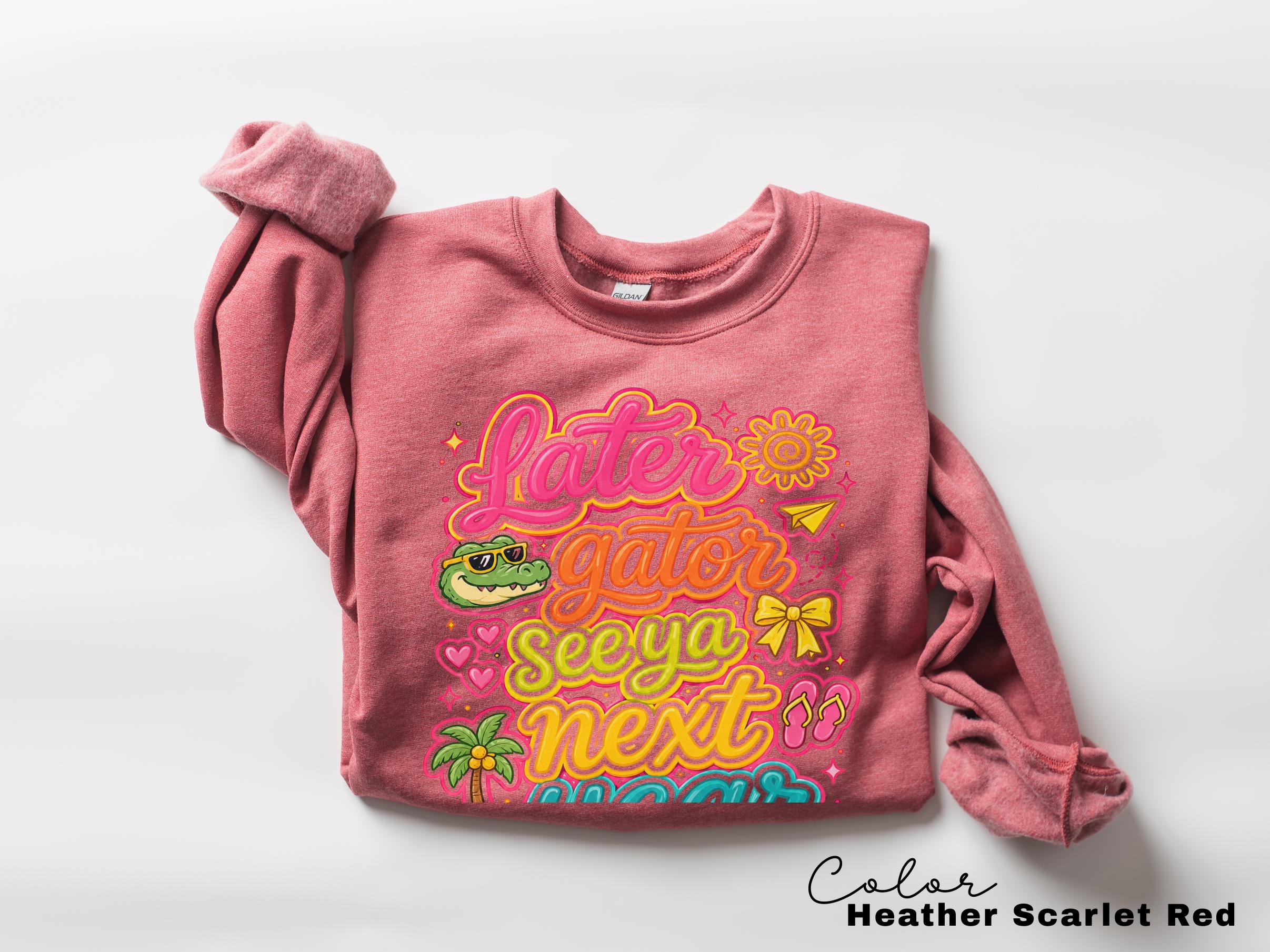 Later Gator Funny Teacher End of Year Tee, Last Day of School Shirt, Teacher Summer Shirt, Comfort Colors Teacher Sweatshirt
