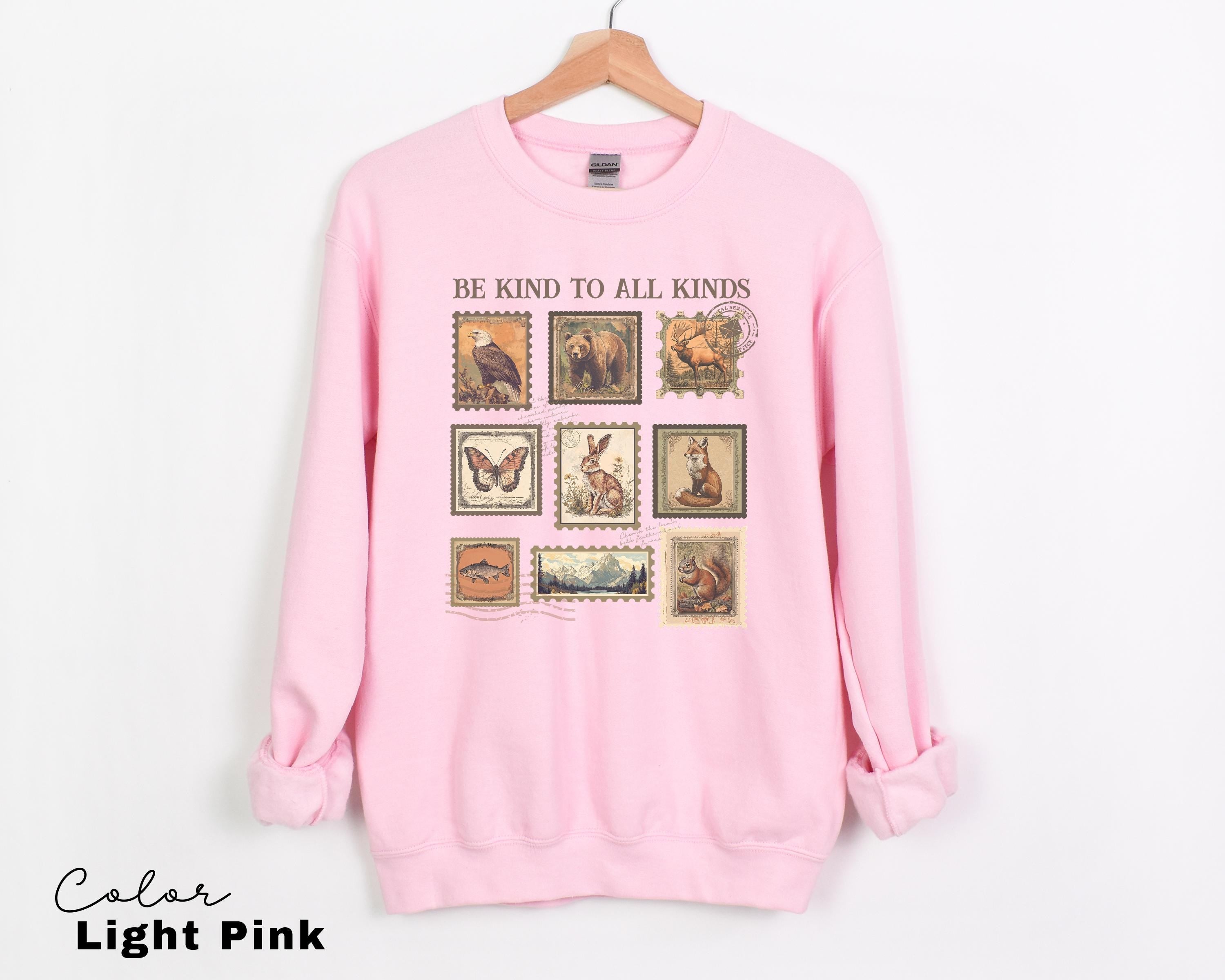 Be Kind To All Kinds Wildlife Sweatshirt, Nature Lover Tee