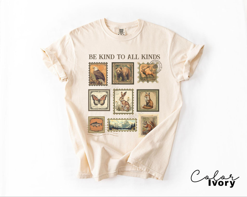 Be Kind To All Kinds Wildlife Sweatshirt, Nature Lover Tee