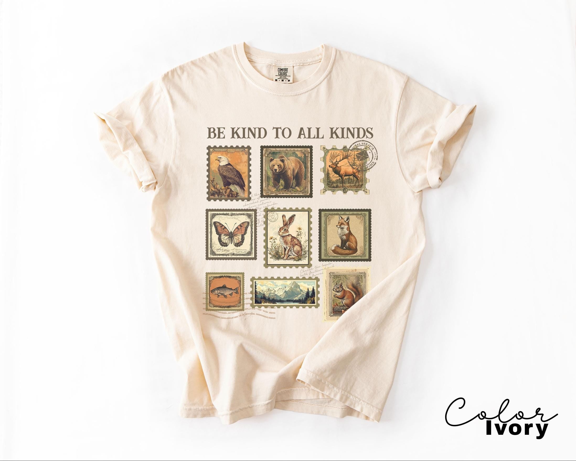 Be Kind To All Kinds Wildlife Sweatshirt, Nature Lover Tee