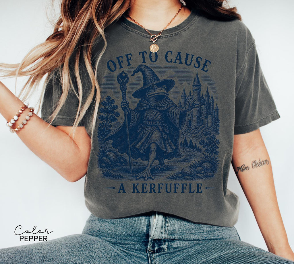 Kerfuffle Frog Shirt, Off To Cause A Kerfuffle Frog Sweatshirt