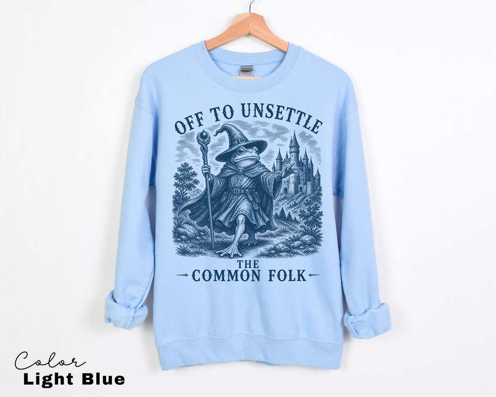 Funny Frog Sweatshirt, Unsettle The Common Folk Shirt, Goblincore Wizard Tee, Comfort Colors Chaotic Shirt, Chaotic Frog