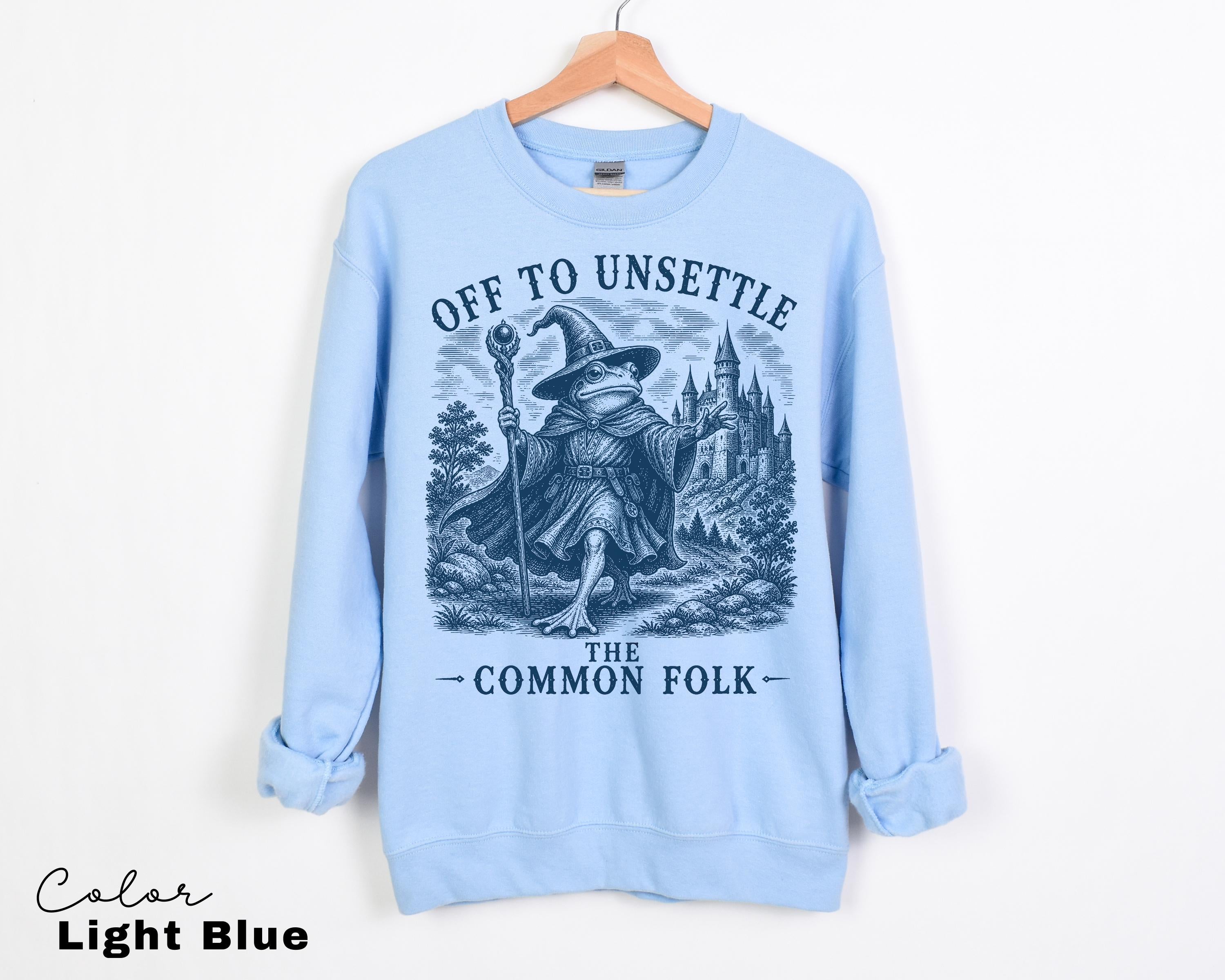 Funny Frog Sweatshirt, Unsettle The Common Folk Shirt, Goblincore Wizard Tee, Comfort Colors Chaotic Shirt, Chaotic Frog