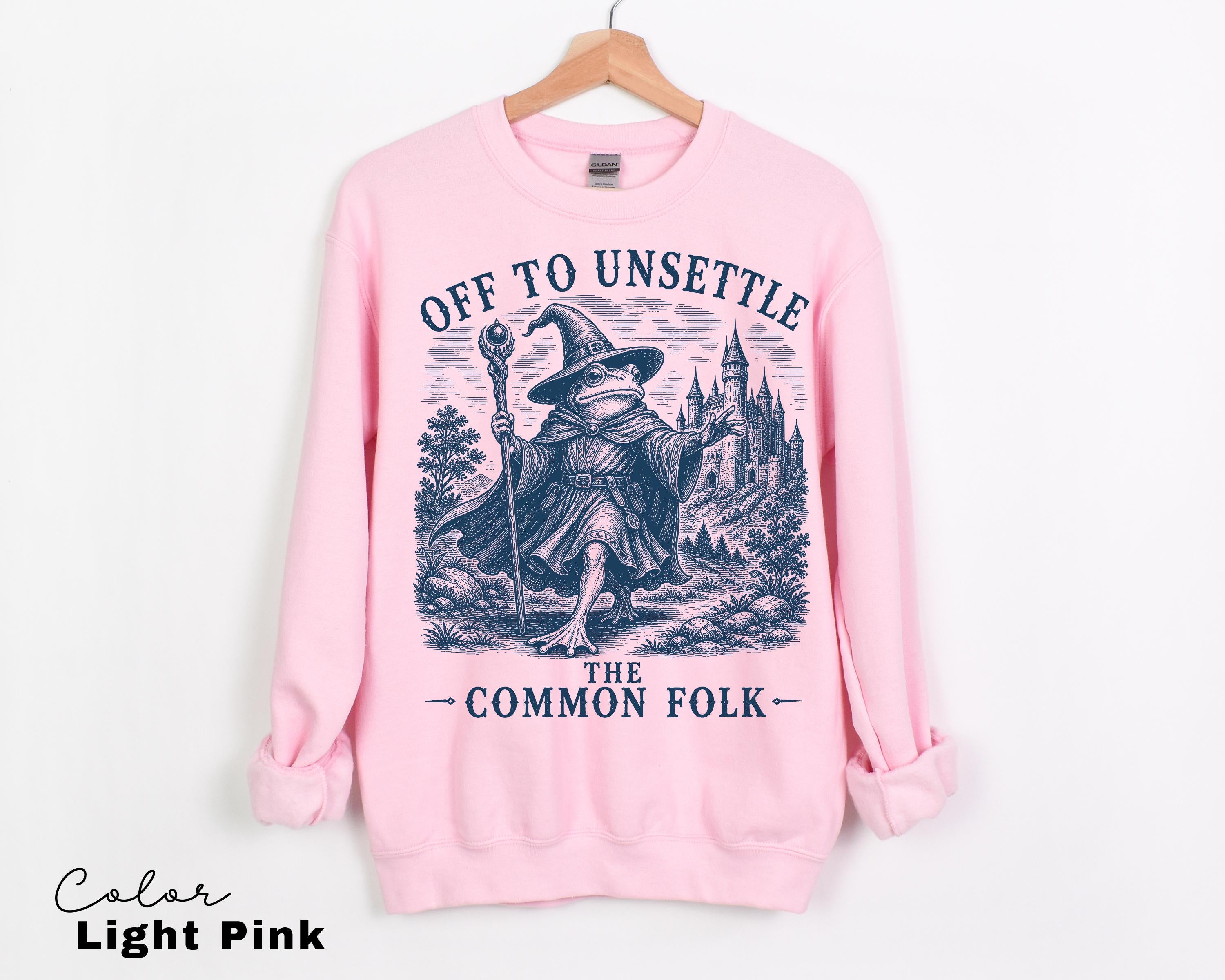 Funny Frog Sweatshirt, Unsettle The Common Folk Shirt, Goblincore Wizard Tee, Comfort Colors Chaotic Shirt, Chaotic Frog
