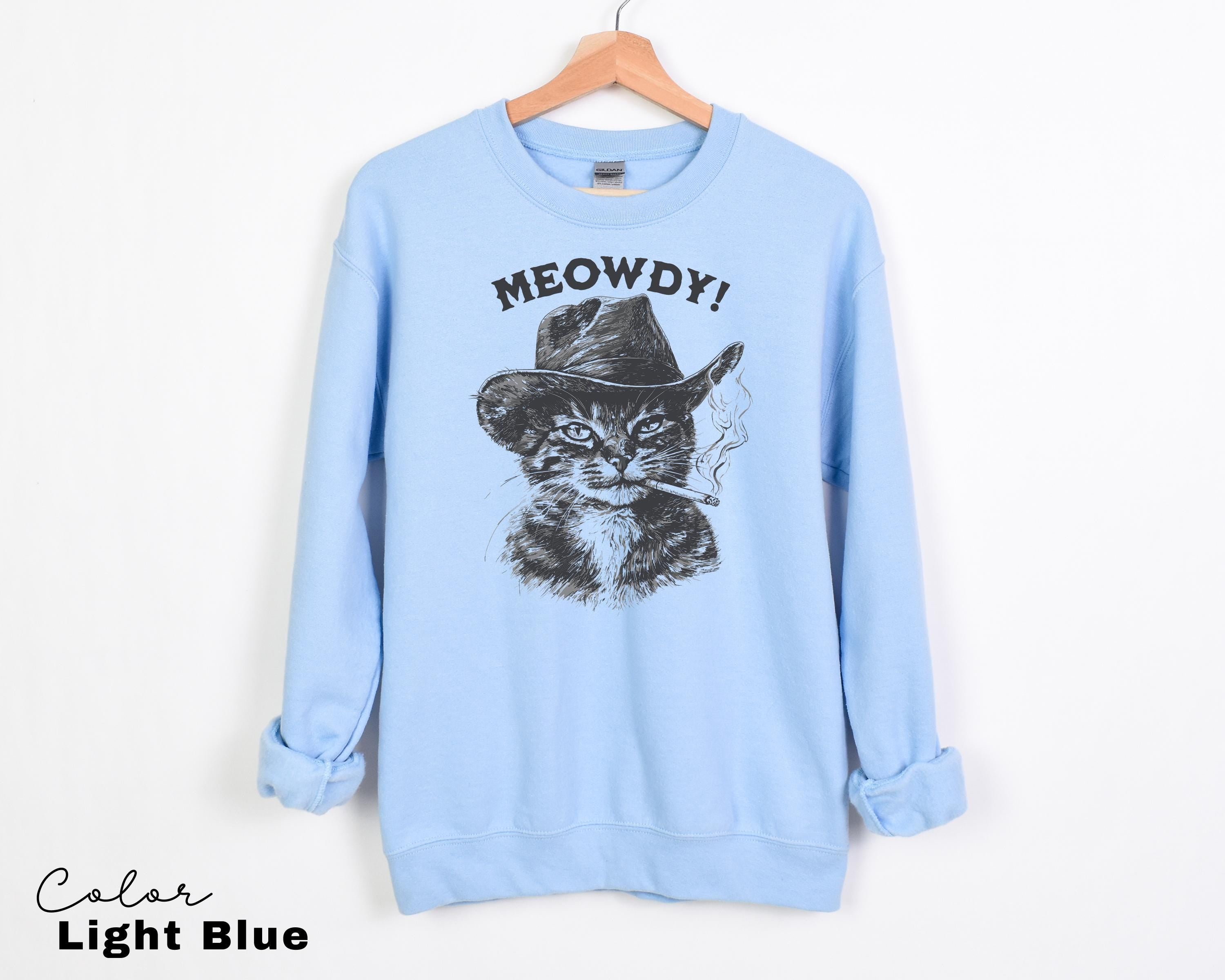 Meowdy Cowboy Cat Shirt, Vintage Cowboy Cat T-Shirt, Retro 90s Cat Tee, Funny Western Cat Shirt, Cute Kitten Country Western Vintage T-Shirt