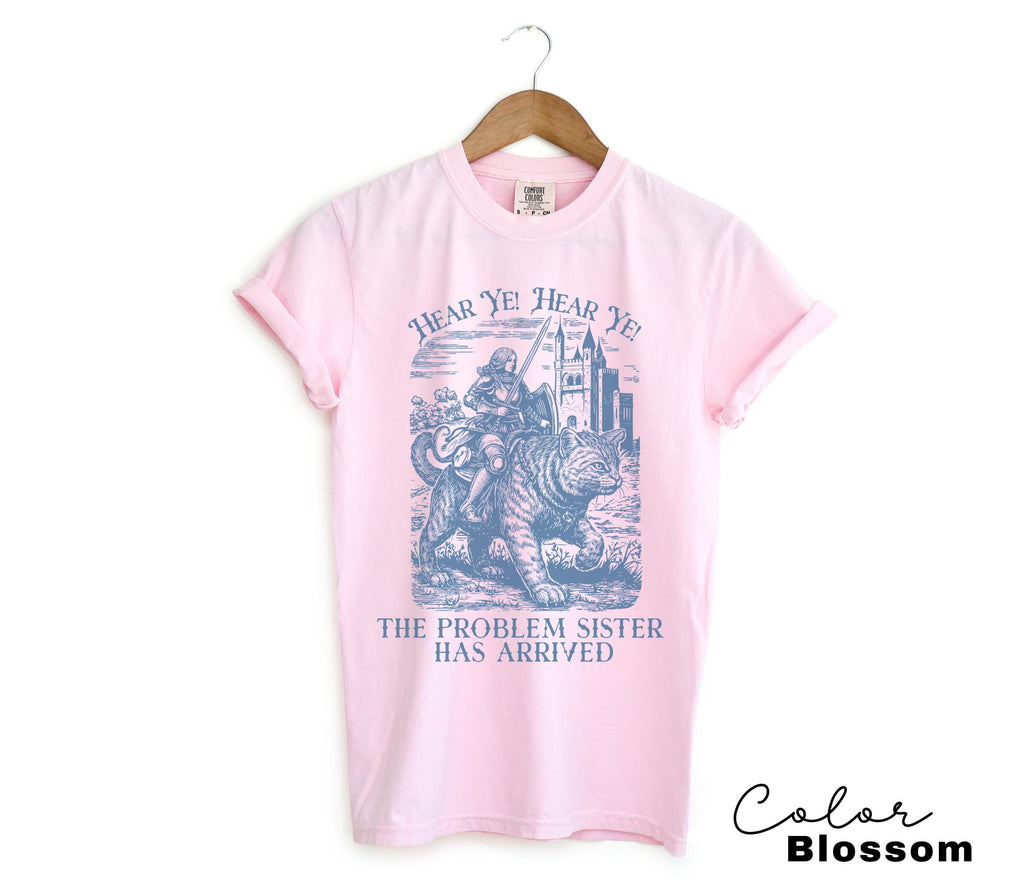 Funny Sister Shirt, Knight Cat Rider T-Shirt or Sweatshirt Gift