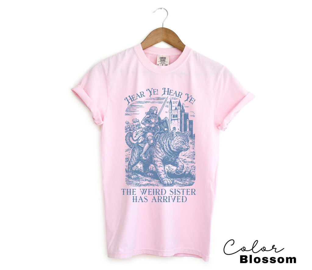 Funny Sister Shirt, Knight Cat Rider Graphic Tee or Sweatshirt