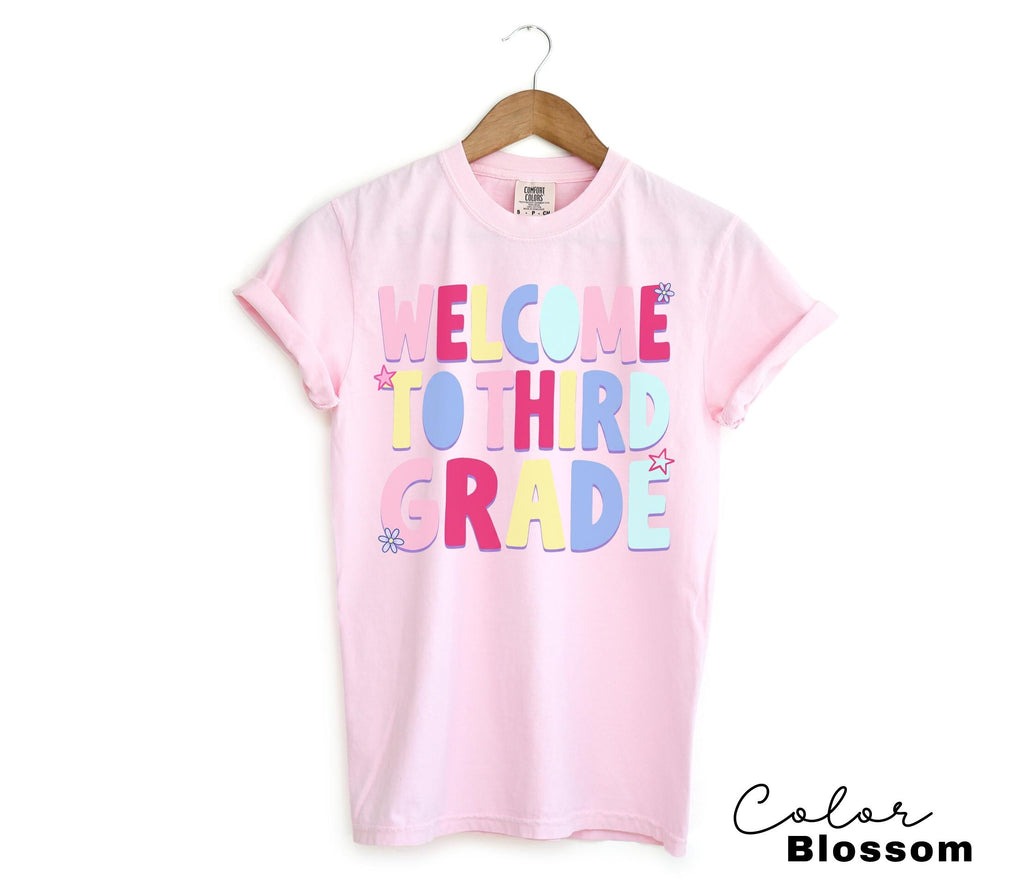Back to School Teacher Shirt, Welcome to Third Grade, Third Grade Teacher, New School Year, Comfort Colors Tee