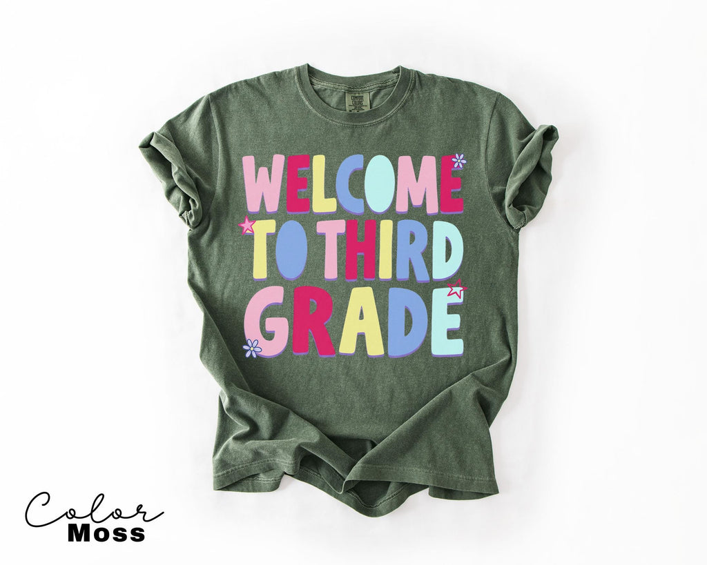 Back to School Teacher Shirt, Welcome to Third Grade, Third Grade Teacher, New School Year, Comfort Colors Tee