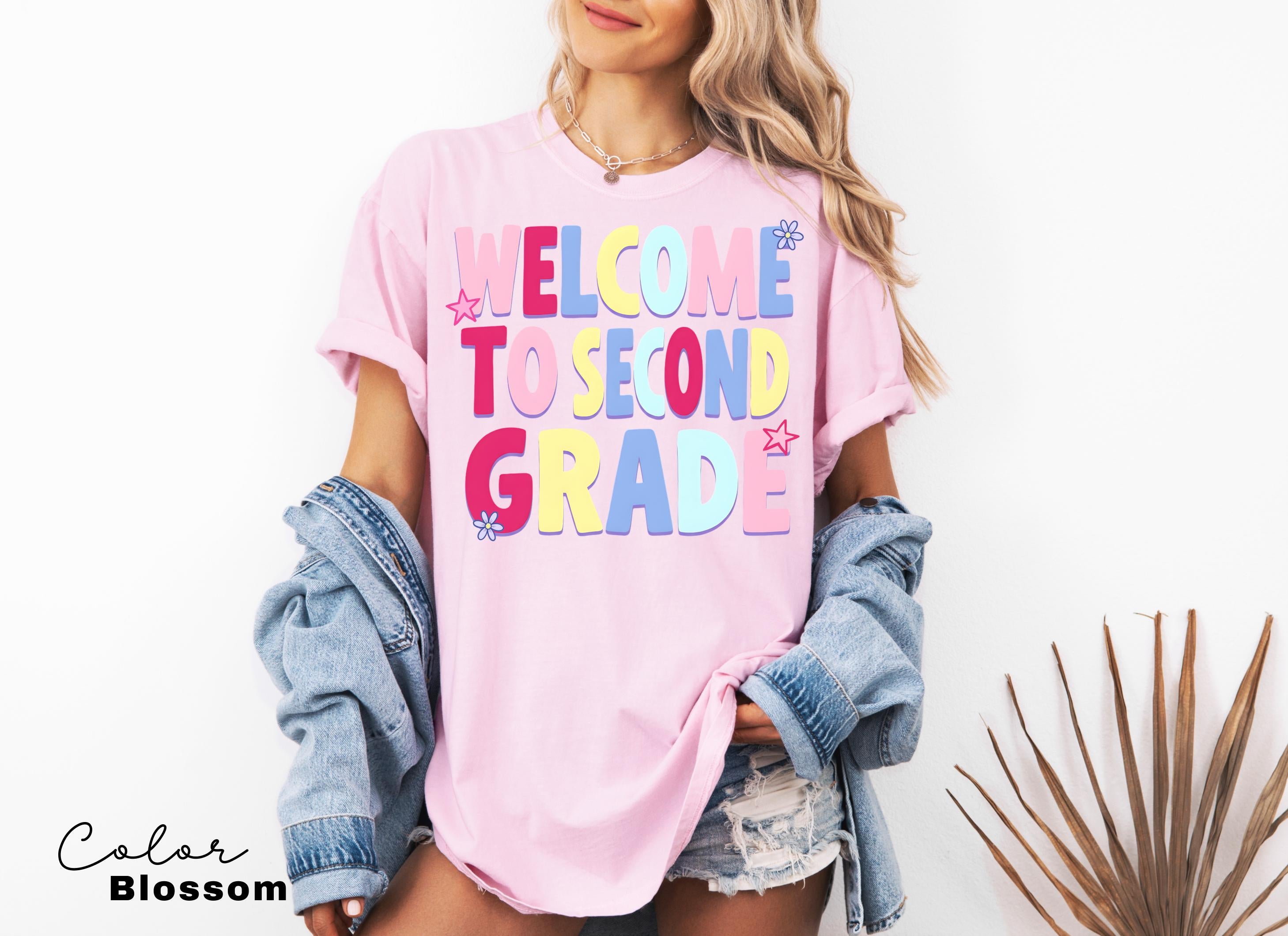 Second Grade Teacher Shirt, Comfort Colors Second Grade Shirt, Welcome To Second Grade Tee, Back To School Teacher Gift