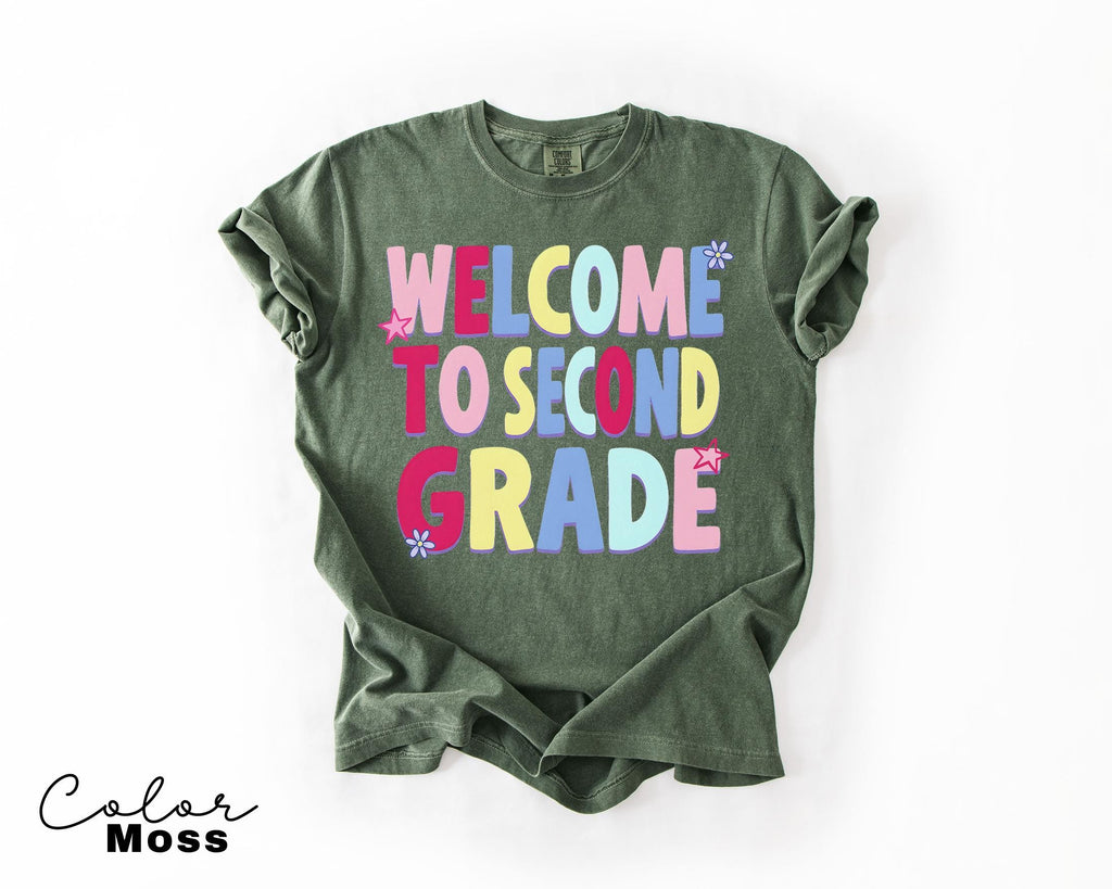 Second Grade Teacher Shirt, Comfort Colors Second Grade Shirt, Welcome To Second Grade Tee, Back To School Teacher Gift