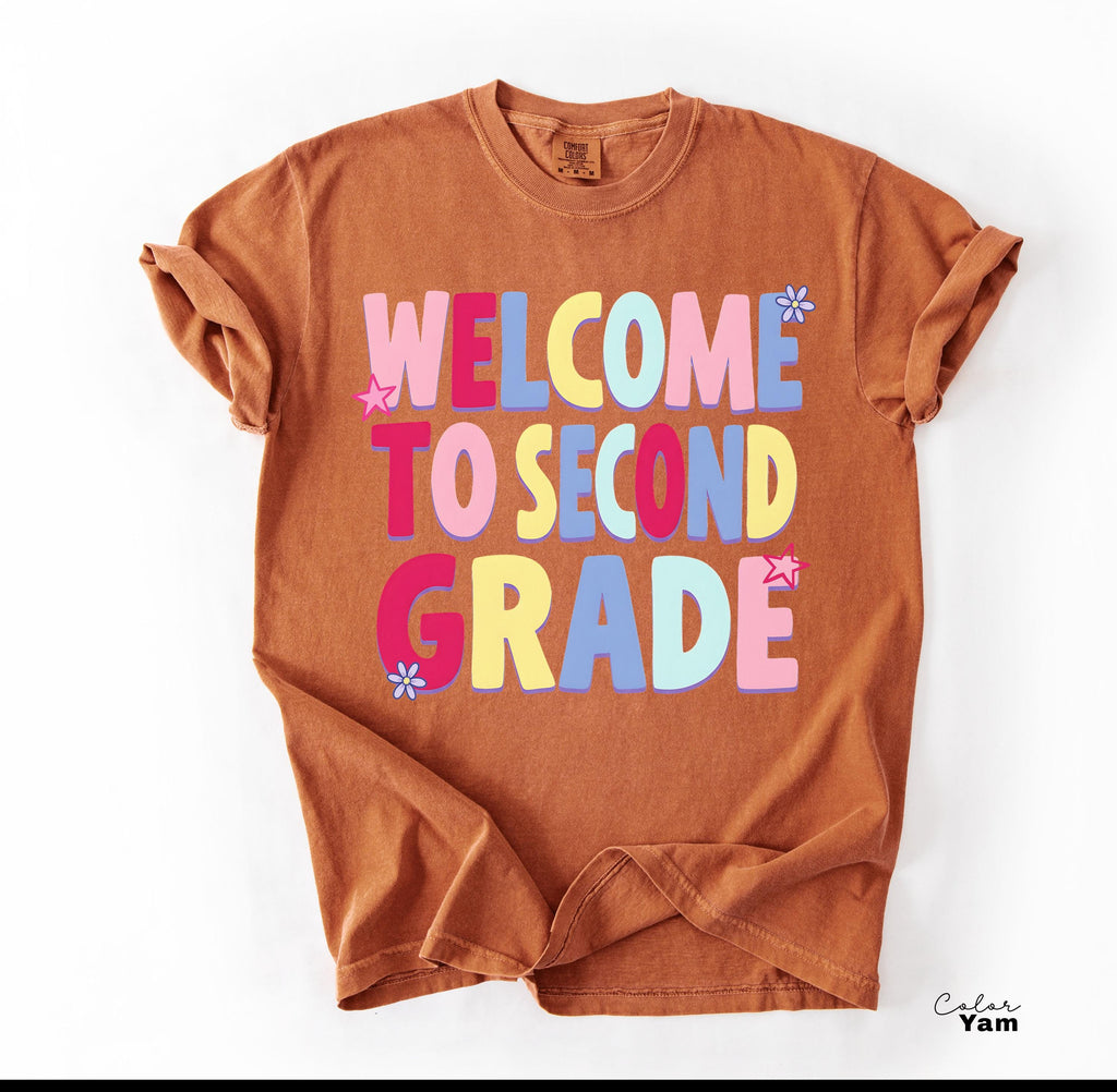 Second Grade Teacher Shirt, Comfort Colors Second Grade Shirt, Welcome To Second Grade Tee, Back To School Teacher Gift