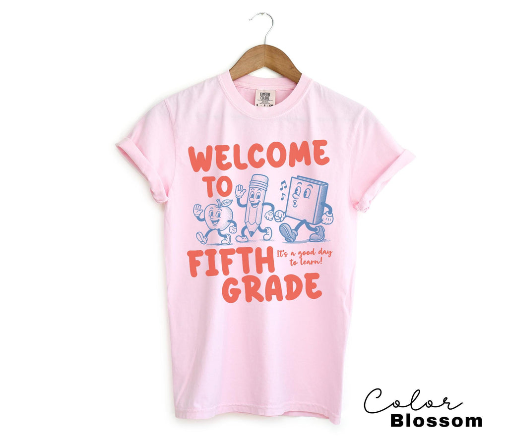 Comfort Colors Retro Fifth Grade Teacher Shirt, Its a Good Day to Learn, 5th Grade Teacher Shirt, Fifth Grade Group Shirt, Elementary