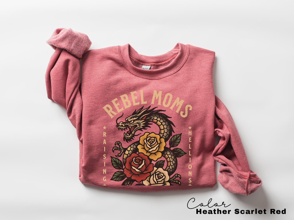 Rebel Moms Social Club Dragon Tee, Badass Mom Shirt