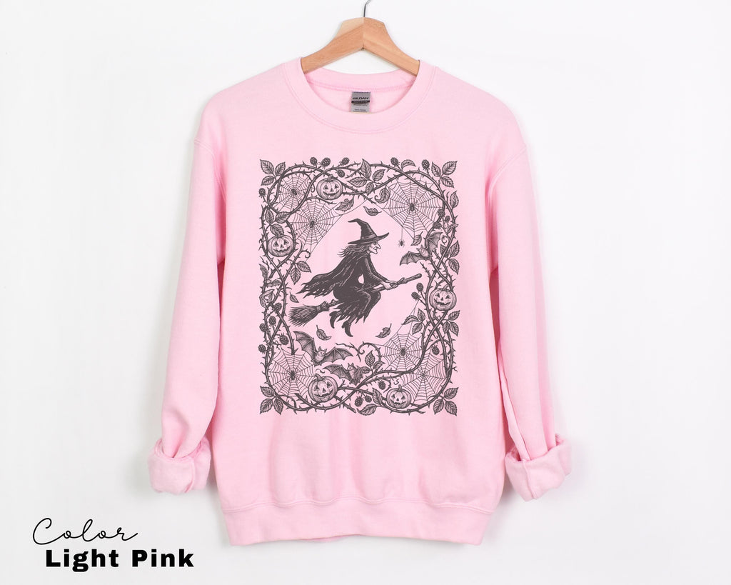 Gothic Witch Halloween Shirt, Dark Gothic Halloween Tee, Floral Witchy Halloween, Witch Gift For Her
