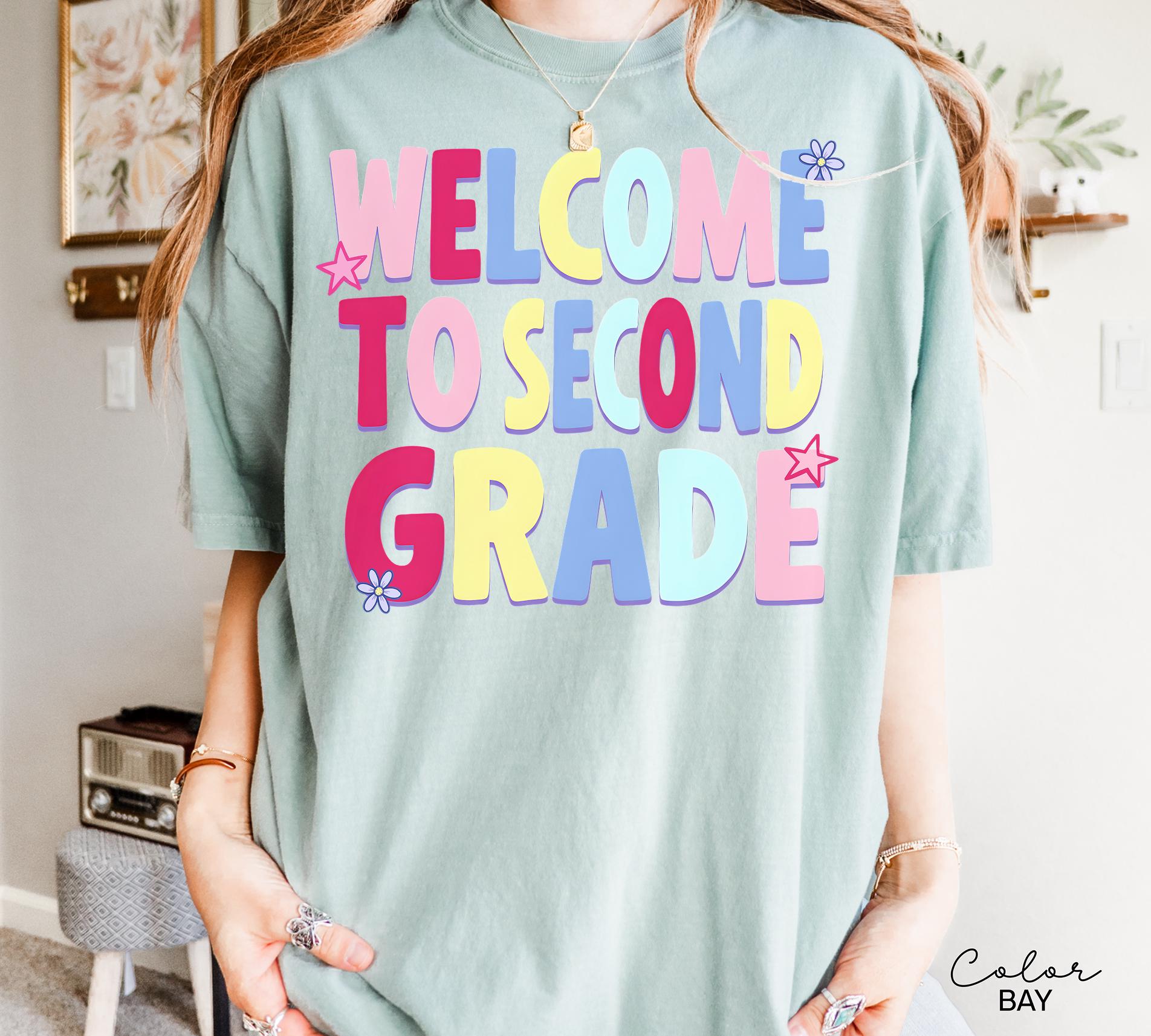 Second Grade Teacher Shirt, Comfort Colors Second Grade Shirt, Welcome To Second Grade Tee, Back To School Teacher Gift