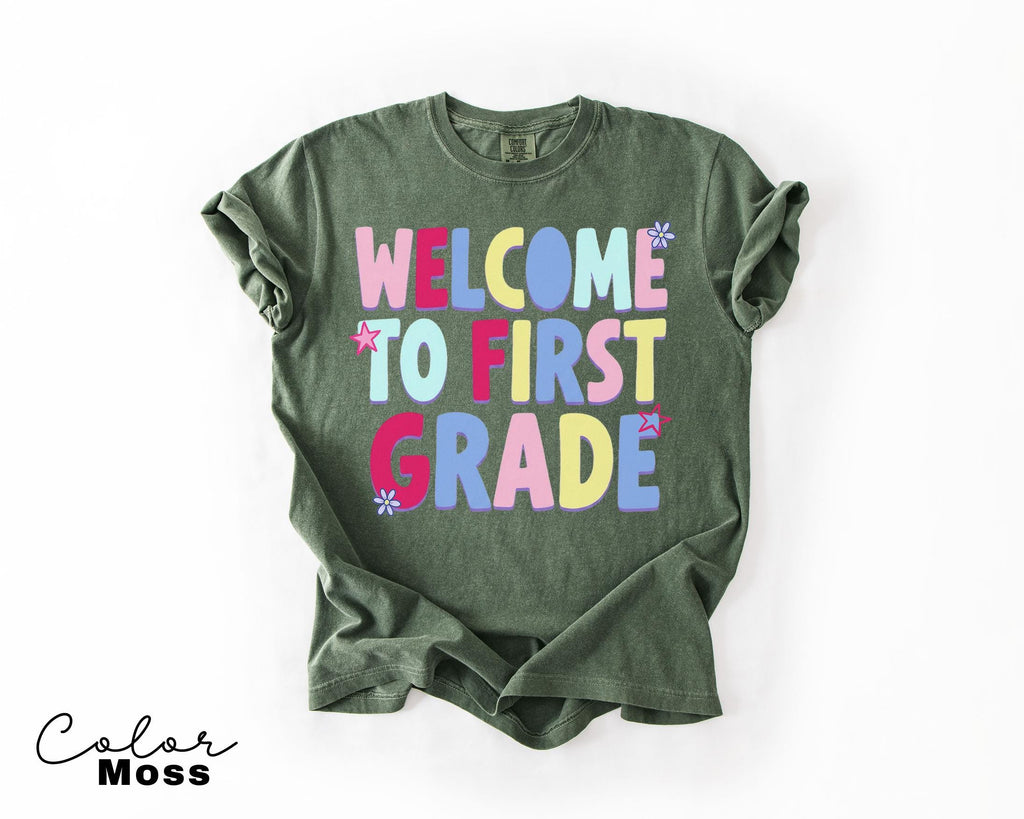 First Grade Teacher Shirt, Comfort Colors First Grade Shirt, Welcome To First Grade Tee, Back To School Teacher Gift