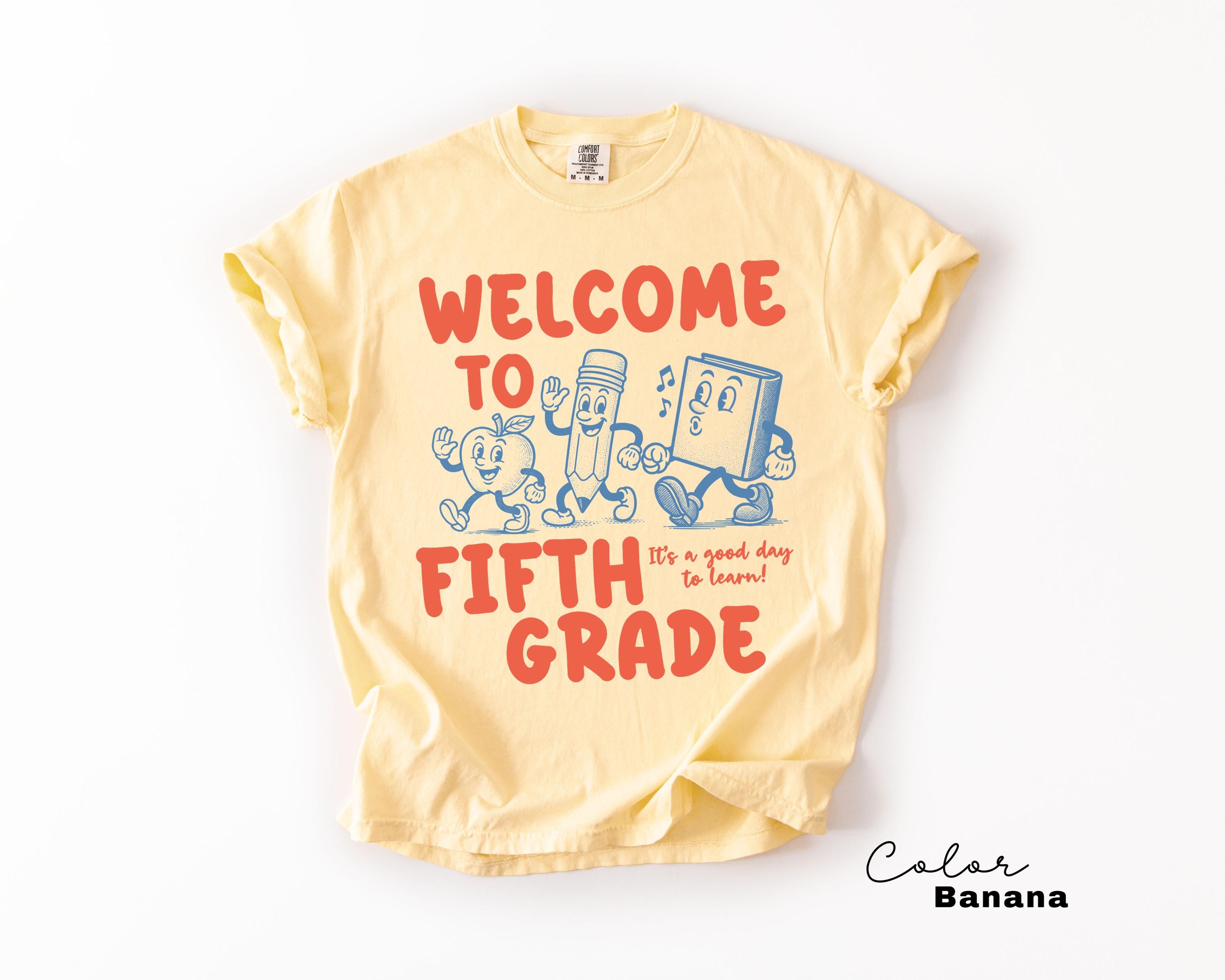 Comfort Colors Retro Fifth Grade Teacher Shirt, Its a Good Day to Learn, 5th Grade Teacher Shirt, Fifth Grade Group Shirt, Elementary