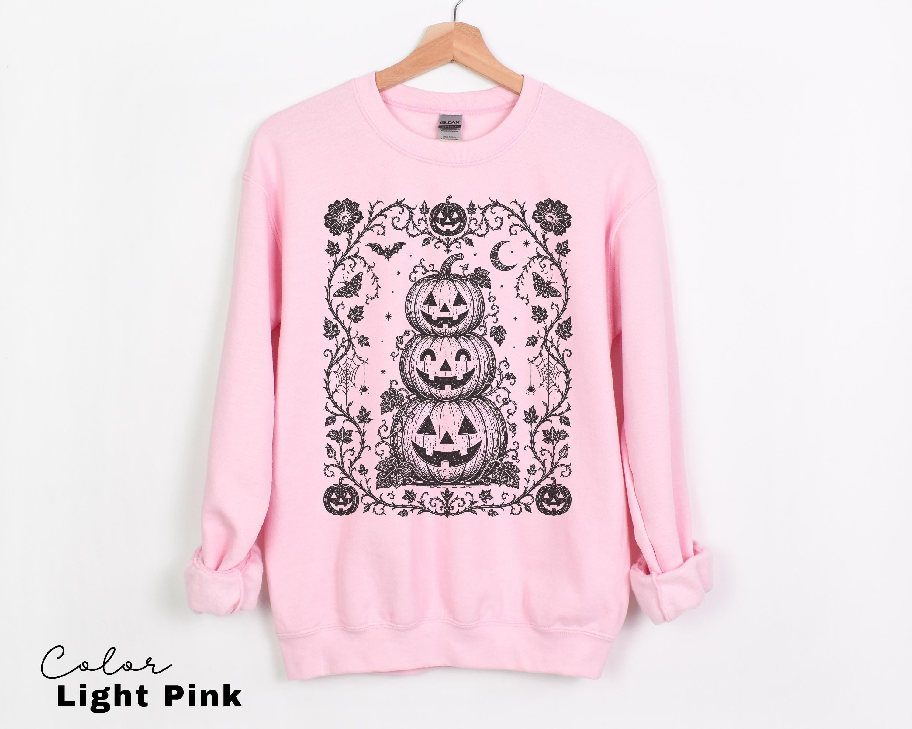 Gothic Pumpkin Halloween Shirt, Jack O Lantern Flower Tee